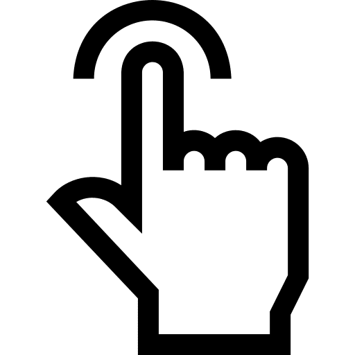 Easy use gesture tap use icon