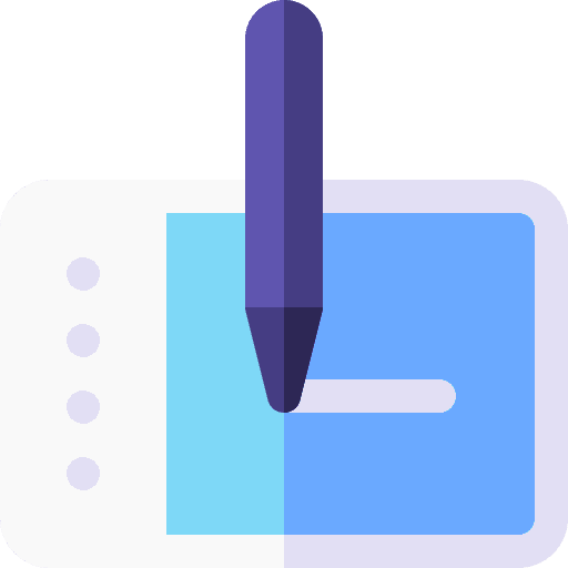 Graphic tablet device draw icon Graphic tablet device draw icon