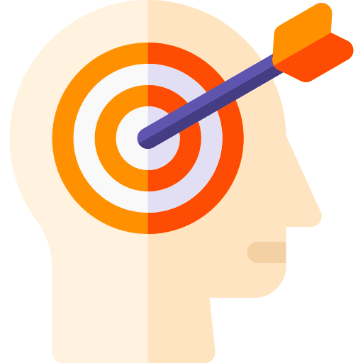 Target business and finance miscellaneous objective icon Target business and finance miscellaneous objective icon