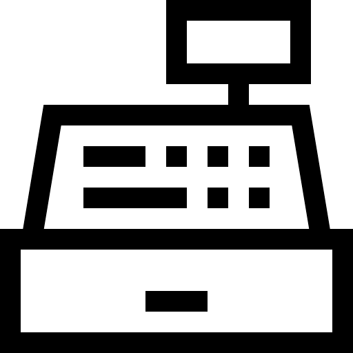 Cashier cashier business machine icon