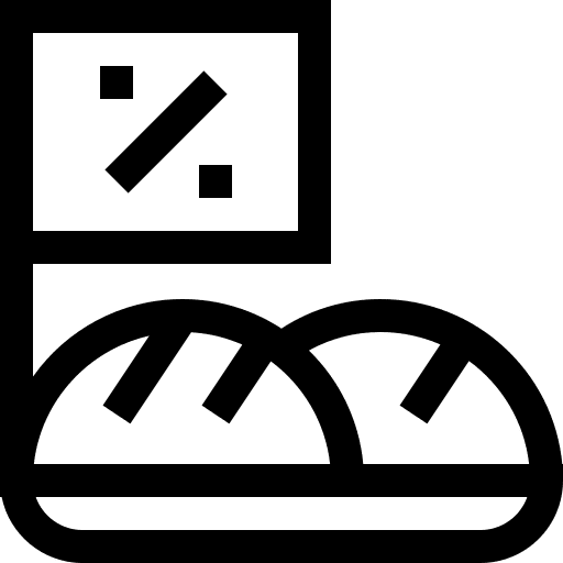 Sales groceries shopping milk icon