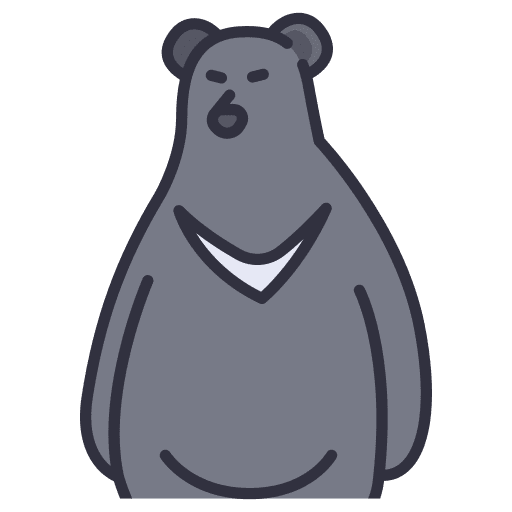 Bear danger animals wildlife icon Bear danger animals wildlife icon