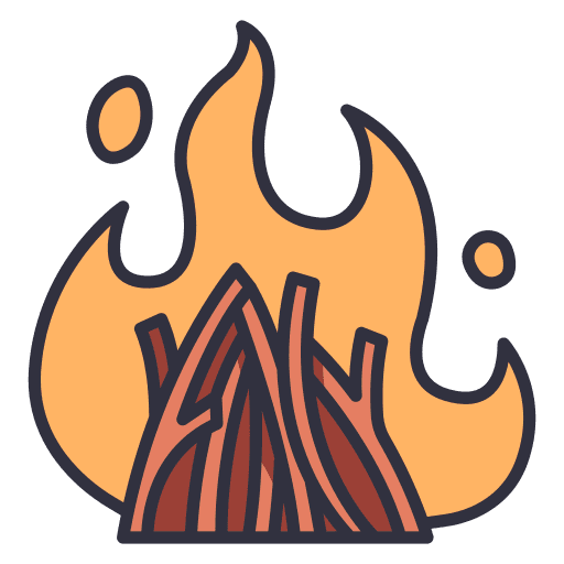 Bonfire fire miscellaneous camp icon