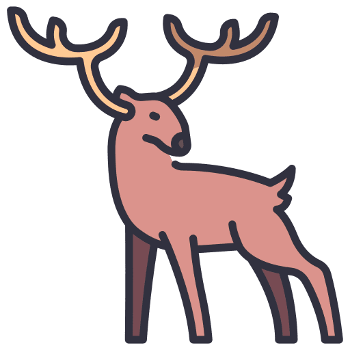 Deer horns nature deer icon