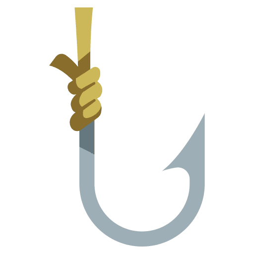 Fishing hook fish hobbies and free time hook icon