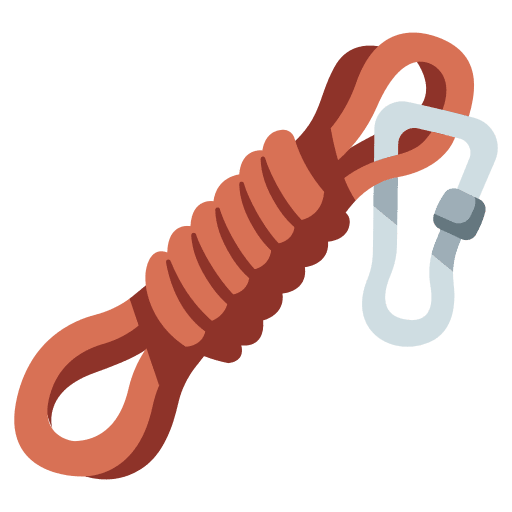 Rope backpack equipment rope icon