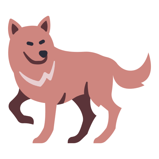 Wolf wild nature animals icon