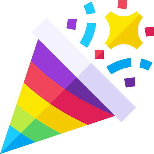 Confetti confetti party fun icon