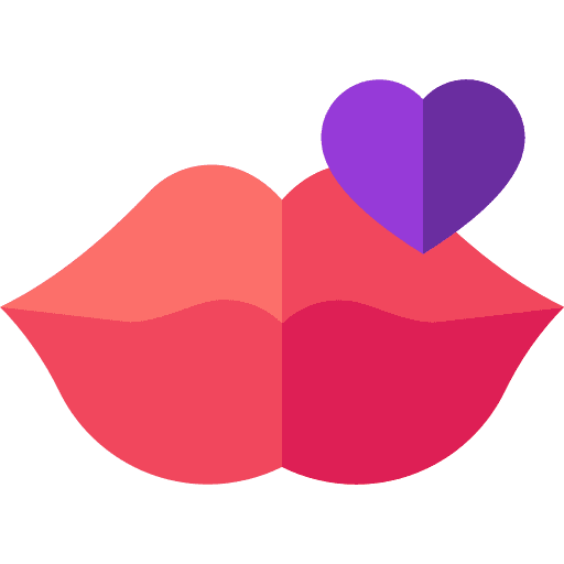 Lips romantic valentines day lips icon