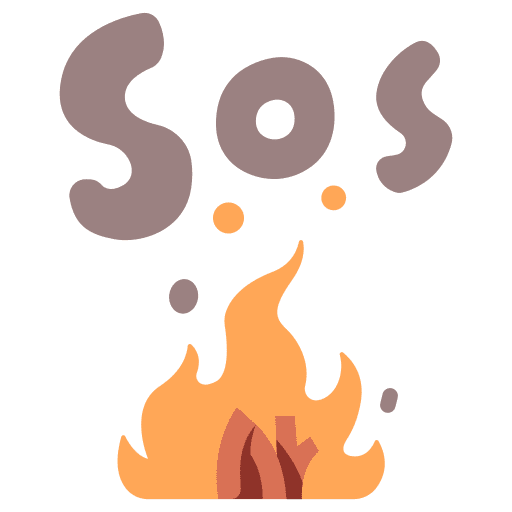 Sos message nature signal icon Sos message nature signal icon