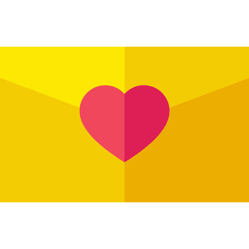 Love letter email message communications icon Love letter email message communications icon