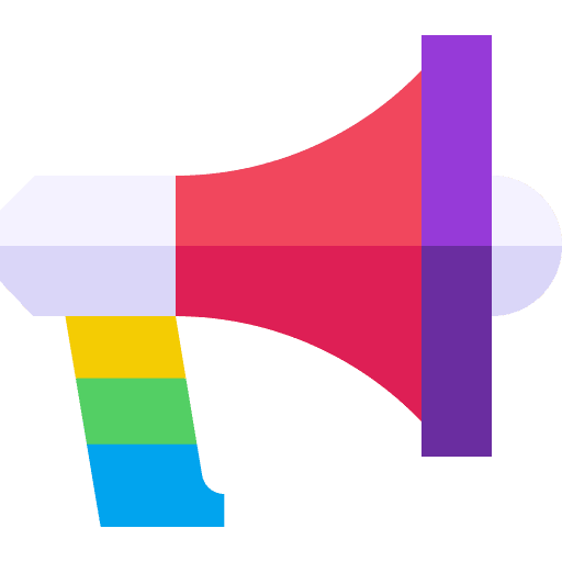 Megaphone activist shout communications icon Megaphone activist shout communications icon