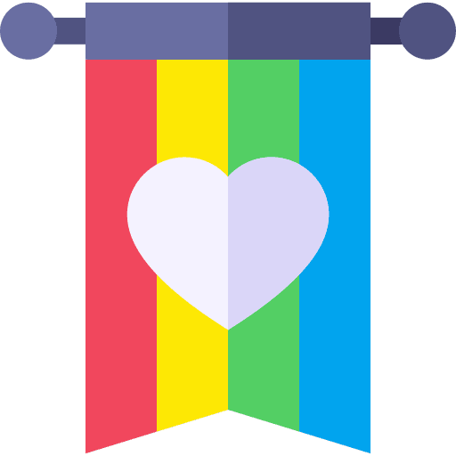 Banner gay world pride day cultures icon Banner gay world pride day cultures icon