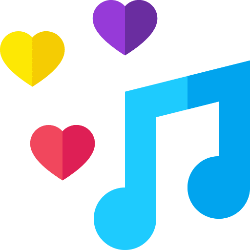Music heart lgbt pride icon Music heart lgbt pride icon
