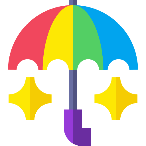 Umbrella rain rainy rainbow icon Umbrella rain rainy rainbow icon