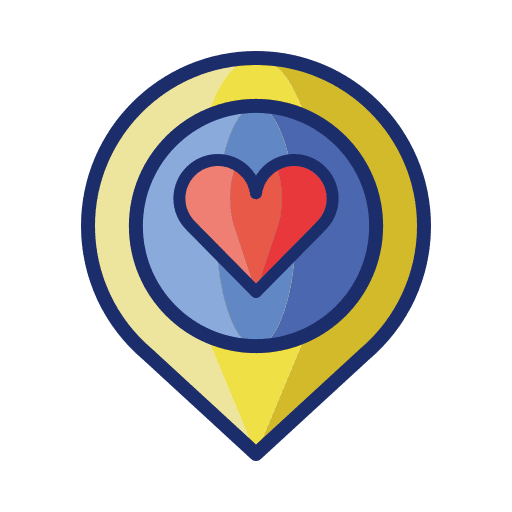 Favorite navigation map location icon