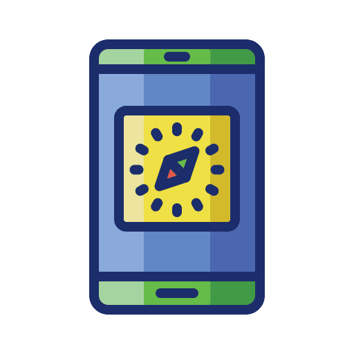 App maps and location navigation gps icon