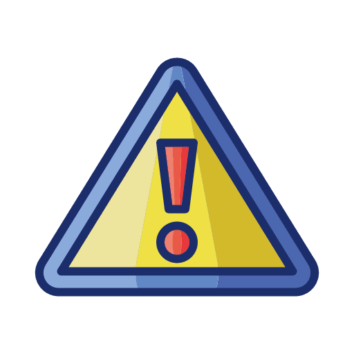 Caution sign danger traffic sign exclamation mark icon