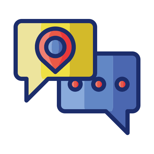 Chat orientation message direction icon