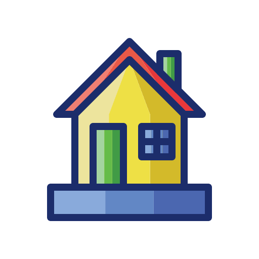 Home buildings property construction icon