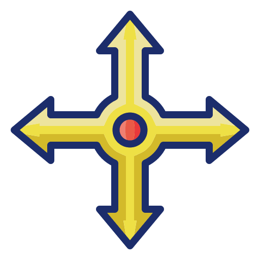 Road intersection map road intersection arrow icon