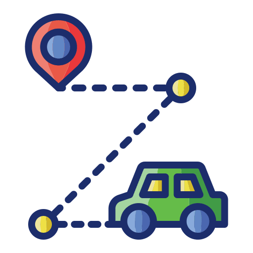 Route navigation map route icon
