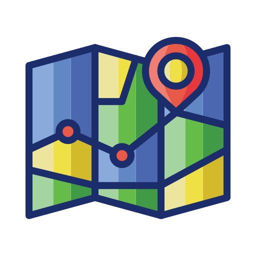 Map maps map paper icon