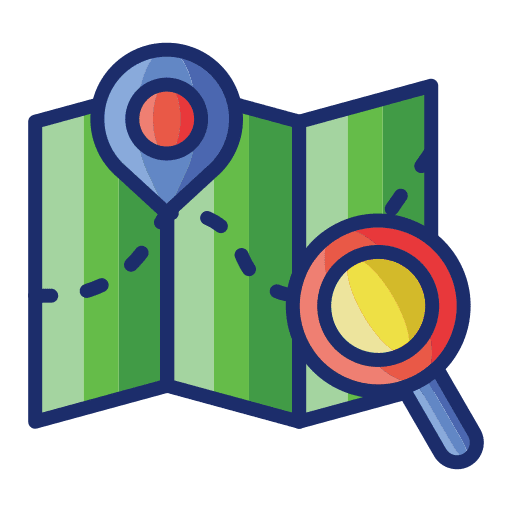 Maps find maps destination icon