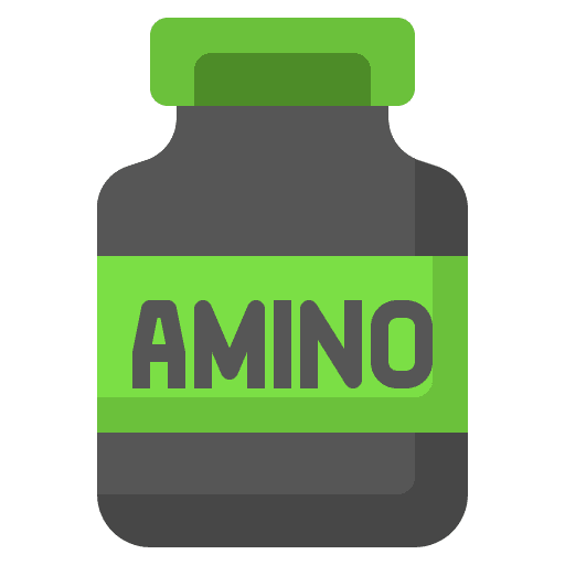 Amino acids bottle protein powder amino acids icon