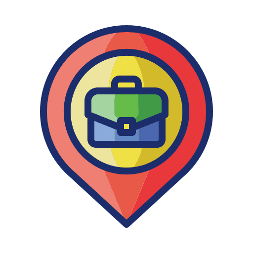 Destination destinations address briefcase icon