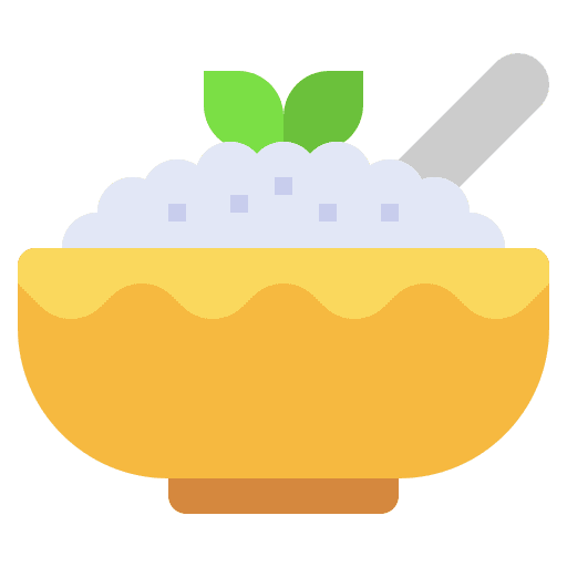 Porridge healthy food breakfast oats icon Porridge healthy food breakfast oats icon