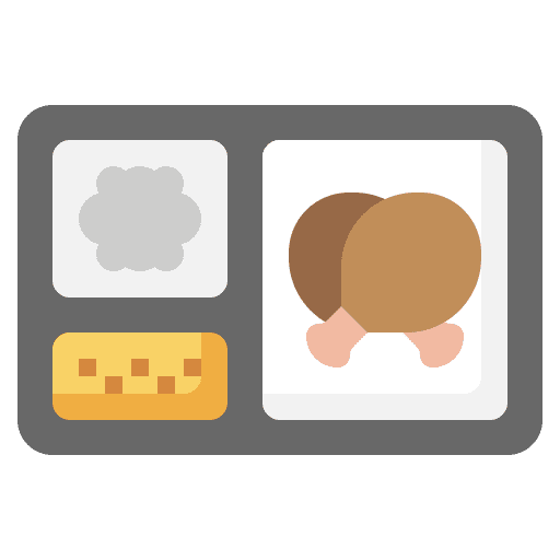 Ready meal frozen food tupperware meat icon