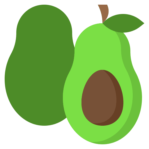 Avocado healthy food fruit vegetarian icon Avocado healthy food fruit vegetarian icon