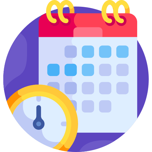 Event work schedule schedule follow up icon