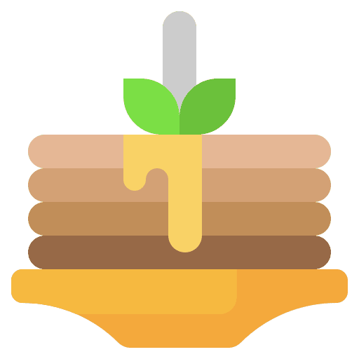Pancake food pastry dessert icon Pancake food pastry dessert icon