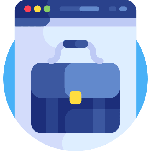 Portfolio web internet design icon