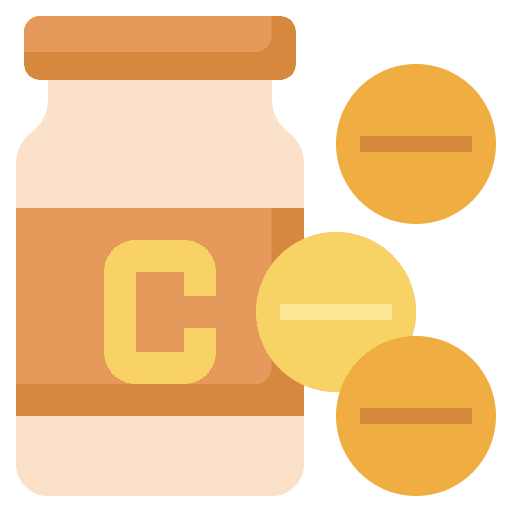 Vitamin c supplement pill capsule icon Vitamin c supplement pill capsule icon