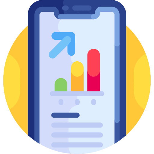 Bar graph stats statistics analysis icon Bar graph stats statistics analysis icon