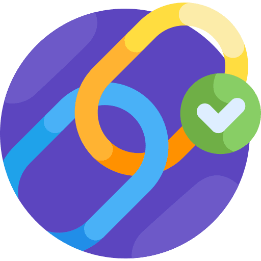 Link seo linkbuilding check icon Link seo linkbuilding check icon