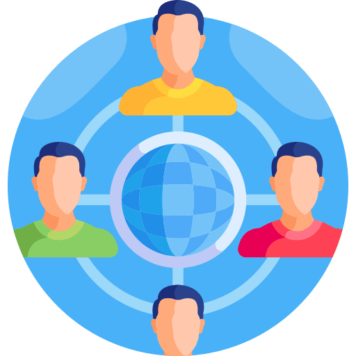 Networking network world users icon Networking network world users icon