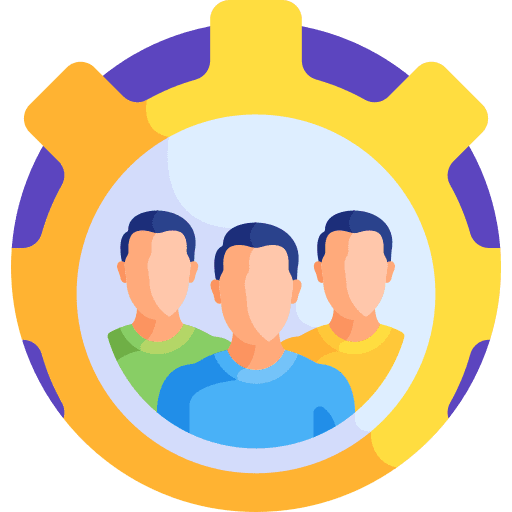 Team seo and web members group icon Team seo and web members group icon