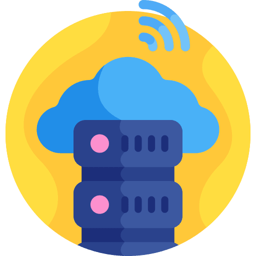 Cloud computing computing database interface icon Cloud computing computing database interface icon
