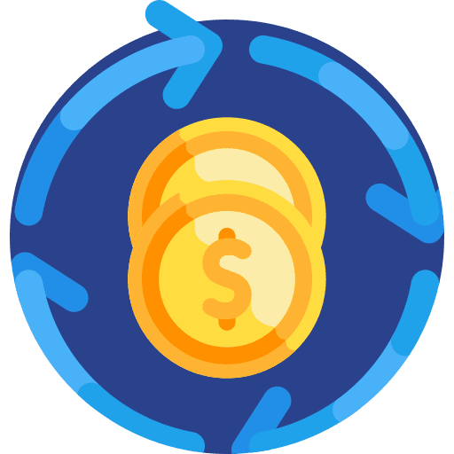 Money flow dollar money cash flow icon Money flow dollar money cash flow icon