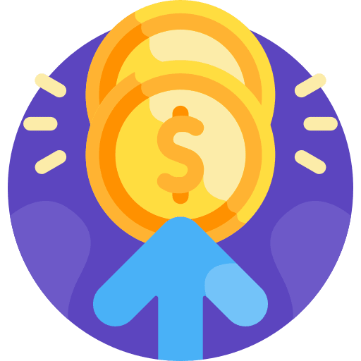 Pay per click click up arrow seo and web icon Pay per click click up arrow seo and web icon