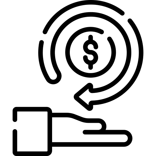 Refund back refund return icon