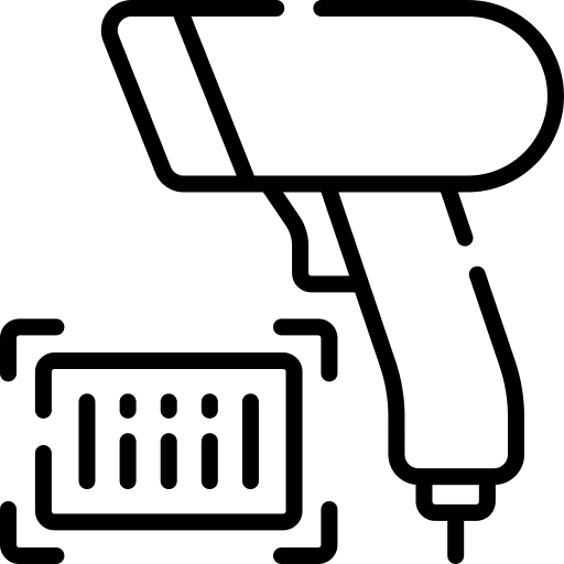 Scanner commerce and shopping device price icon