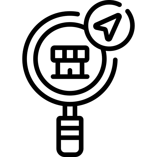 Grocery store shop orientation near me icon
