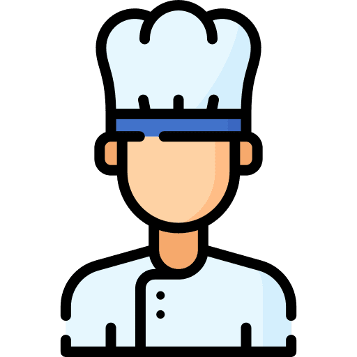 Chef cook cook islands food and restaurant icon