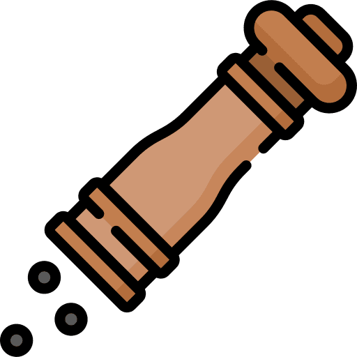 Pepper kitchen utensil tools spice icon