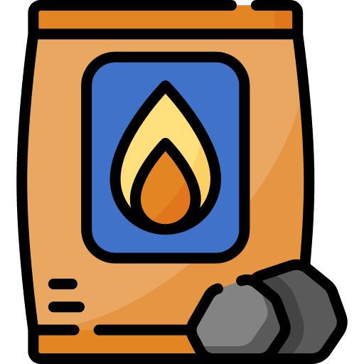 Coal bbq food and restaurant barbecue icon